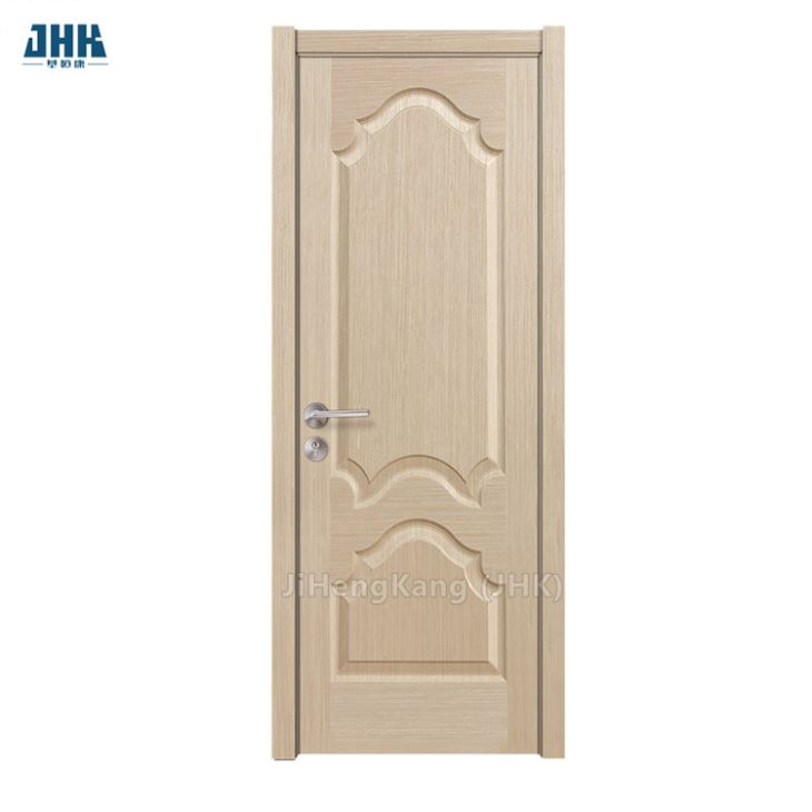 Painel de porta revestido de teca natural / carvalho vermelho / cinza folheado a HDF Moldado para porta