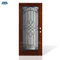 Novo design de porta de madeira maciça de mogno francês para interior